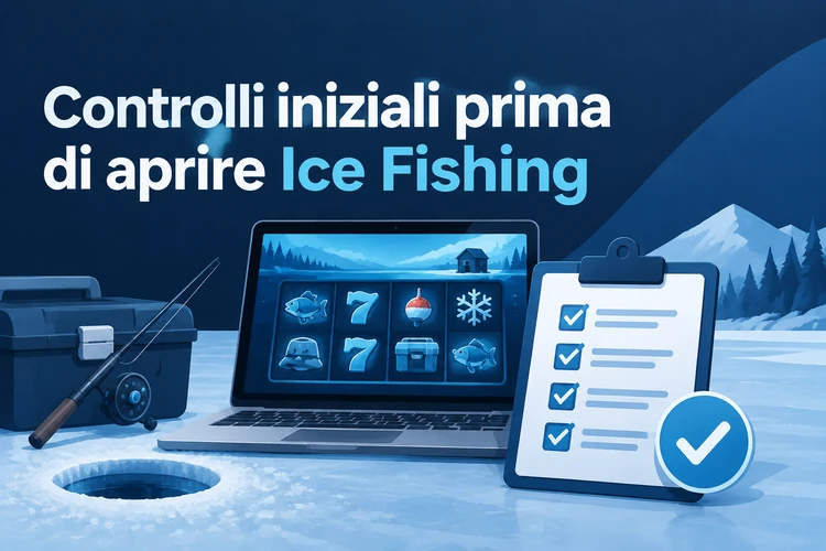 Controlli iniziali prima di aprire Ice Fishing